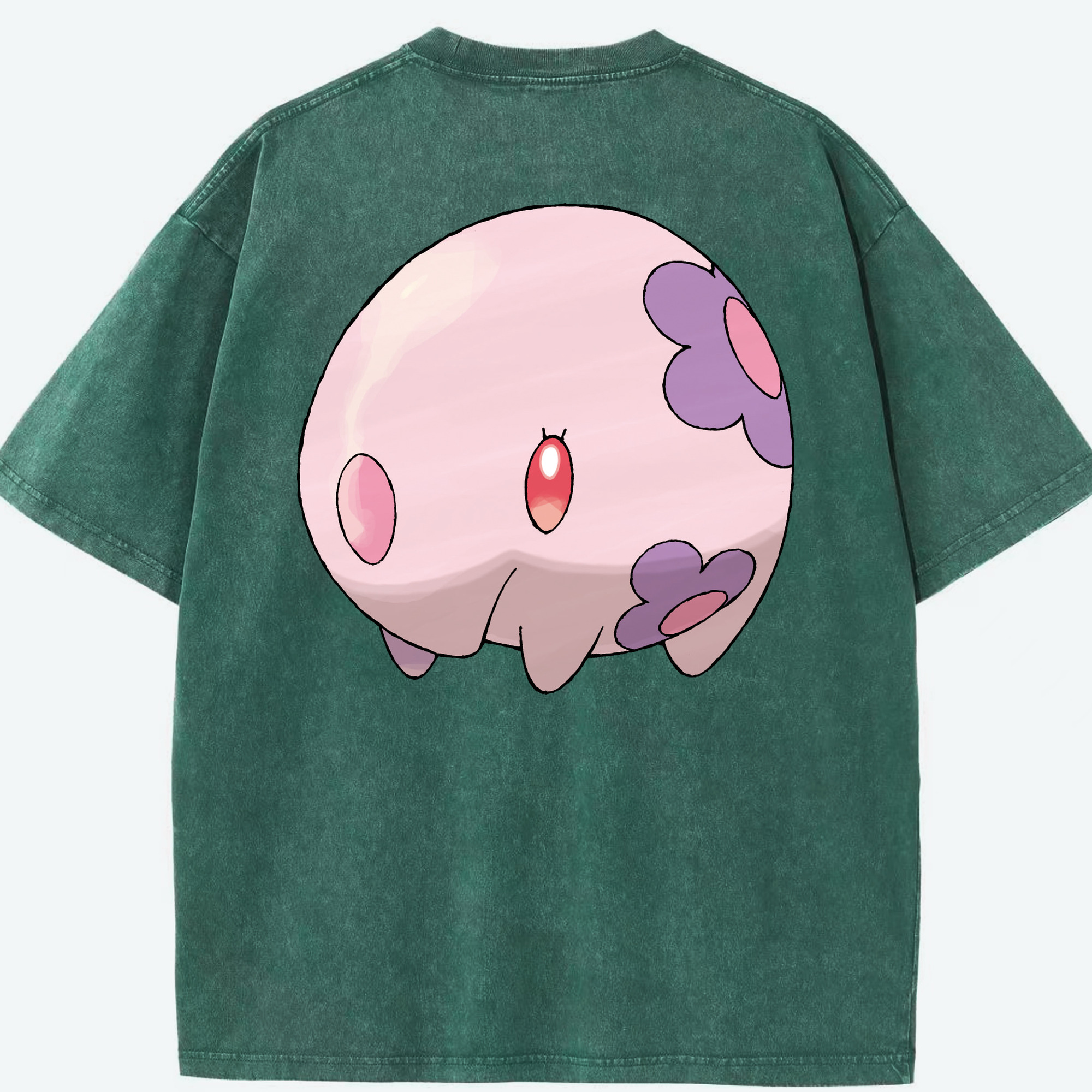 （画像用） ポケットモンスター Pokémon 綿100% ヴィンテージ風 半袖Tシャツ（背面プリント）